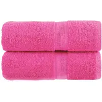 vidaXL Gastendoekjes SOLUND 2 st 600 g/m² 30x50 cm roze