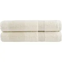 vidaXL Saunadoeken SOLUND 2 st 600 g/m² 80x200 cm crèmekleurig