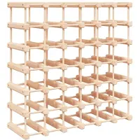 vidaXL Wijnrek voor 42 flessen 68,5x23x68,5 cm massief grenenhout