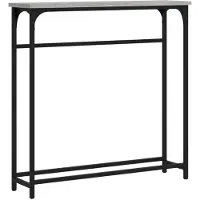 vidaXL Wandtafel 75x19,5x75 cm bewerkt hout grijs sonoma eikenkleurig