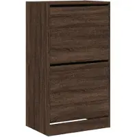 vidaXL Schoenenkast met 2 klaplades 60x42x108 cm bruin eikenkleur