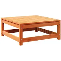 vidaXL Tuinvoetenbank 70x70x30 cm massief grenenhout wasbruin