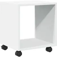 vidaXL Rolkast 37x33x42,5 cm bewerkt hout wit