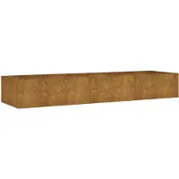 vidaXL verhoogde plantenbak, 280x80x40 cm, cortenstalen uitvoering