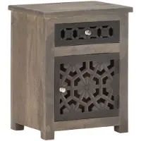 vidaXL Nachtkastje 40x30x50 cm massief mangohout