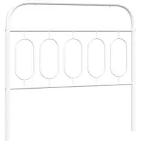 vidaXL Vervangend hoofdbord 107 cm metaal wit