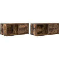 vidaXL Tv-meubelen 2 st 60x31x25,5 cm bewerkt hout gerookt eikenkleur