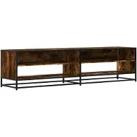 vidaXL Tv-meubel 180,5x40x46 cm bewerkt hout gerookt eikenkleur