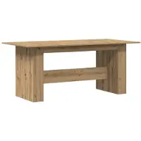 vidaXL Eettafel Artisan-Eikenhout, 180x90x76 cm, houtvezel