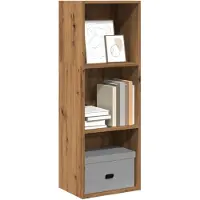 vidaXL Boekenkast 40x30x114 cm bewerkt hout artisanaal eikenkleurig