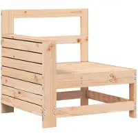 vidaXL Tuinbank met armleuning 69x62x70,5 cm massief grenenhout