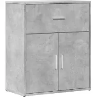 vidaXL Dressoir 60x31x70 cm bewerkt hout betongrijs