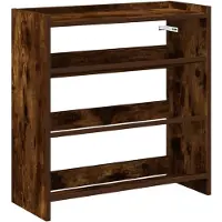 vidaXL Schoenenrek 60x25x62 cm bewerkt hout gerookt eikenkleurig