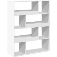vidaXL Boekenkast 100x33x125,5 cm bewerkt hout wit