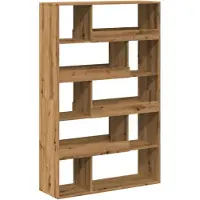 vidaXL Boekenkast 100x33x156,5 cm bewerkt hout artisanaal eikenkleurig