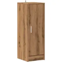 vidaXL Schoenenkast 32x35x92 cm bewerkt hout artisanaal eikenkleur