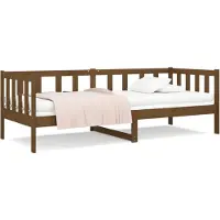 vidaXL Slaapbank 80x200 cm massief grenenhout honingbruin