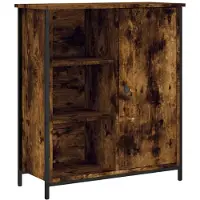 vidaXL Dressoir 70x30x80 cm bewerkt hout gerookt eikenkleurig