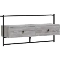 vidaXL Tv-meubel wandgemonteerd 100,5x30x51 cm hout grijs sonoma eiken