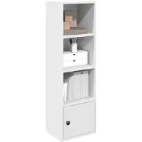 vidaXL Boekenkast 31x24x102 cm bewerkt hout wit