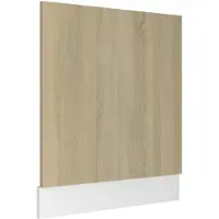 vidaXL Vaatwasserfront Lyon, Sonoma-eikenhout, 59,5 x 3 x 67 cm, houtvezel