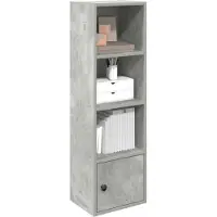 vidaXL Boekenkast 31x24x102 cm bewerkt hout betongrijs