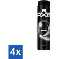 Axe 4 x XL - Deodorant Bodyspray - 48hrs Fresh - Black - Frozen Pear & Cedarwood - 200 ml - Deodorant - - Black - 48 Uur - Bevroren Peer