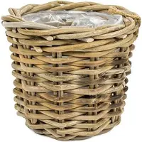 Van der leeden Bloempotje Rotan D18 H14 CM
