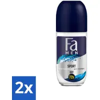 Fa Pflege 2 x Men - Sport - Deodorant Roller - Citrus Green - 50 ml - Deodorant - Mannen Deodorant - Sport Deodorant - Citrusgeur - Langdurige Bescherming