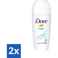 Dove 2 x Fresh - Deodorant Roll-on - Anti-Transpirant - 50 ml - Deodorant - Antitranspirant - - Frisse Geur - 48 Uur Bescherming