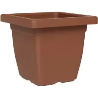 Tera Plantenbak NAZCA vierkant Ash antraciet 24 cm