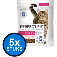 Perfect Fit 5x - droog adult zalm 750gr - Kattenvoer - 750 g