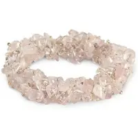 Ruben Robijn Roze kwarts splitarmband cluster
