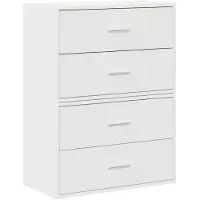 vidaXL Kasten met 4 lades 2 st 60x31x40 cm bewerkt hout wit