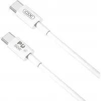 XO NB-Q190B PD USB-C naar USB-C Kabel 2m 60W Wit