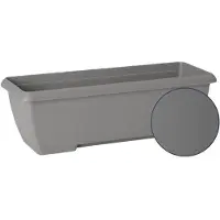 Garden ID Jardiniere - GARDEN ID Teramo - Zwart 60 cm - Duurzaamheid - Geïntegreerde waterreserve - Gerecycled en 100% recyclebaar - Volume voor planten
