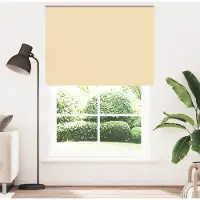 vidaXL Rolgordijn verduisterend 160x210 cm stofbreedte 156,6 cm beige