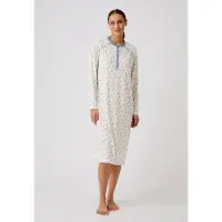 Damart - Nachthemd warme schouders Thermolactyl - Dames - Wit - 38-40 (S)