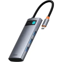 Baseus Hub Usb-C 7-In-1 Voor Laptop Hdmi 4K 60Hz 3X Usb 3.0 Usb-C Pd Sd