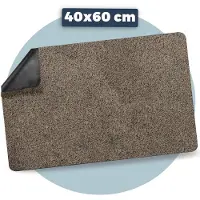 Pasper Deurmat binnen droogloopmat - 40 x 60 cm - Beige - zonder boord - Gemaakt in België - Wasbaar - Deurmatten