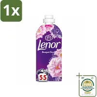 Lenor 1 x - Wasverzachter - Bloemenboeket - Fris & Zacht - 55 Wasbeurten- Wasverzachter Bloemen - Wasverzachter Fris - Wasverzachter Bloemige Geur - Wasverzachter Zen - Wasverzachter Saffraan