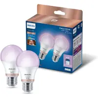 Philips Smart Lighting Philips Smart Led - Slimme LED RGB A60 Lamp - E27 - 806lm - 2-Pack