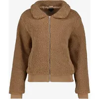 TwoDay dames teddy bomber jas bruin maat XS