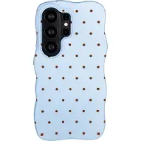 Selencia Vivid Wavy Backcover met MagSafe voor de Samsung Galaxy S26 Ultra - Happy Dots Digital Sky