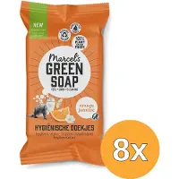 Marcel's Green Soap Hygiënische schoonmaakdoekjes - Sinaasappel & Jasmijn - 8 x 60 stuks