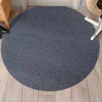 ANRO BOB Schoonloopmat Grijs Rond Ø115 cm - Antislip - Entree