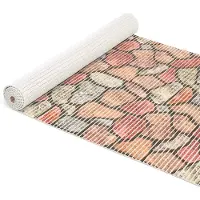 ANRO Badmat Straatstenen Roze 65x130cm Antislip Douchemat Afwasbaar Sneldrogend