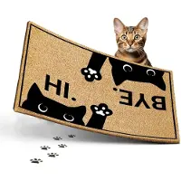 Famanu – Grappige kokos deurmat met tekst, 60x40 cm, antislip