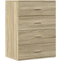 vidaXL Dressoir 60x39x80 cm bewerkt hout sonoma eikenkleurig