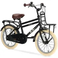 Deryan Cooper Kinderfiets 16 inch - Verstelbaar Stuur en Zadel - Zwart